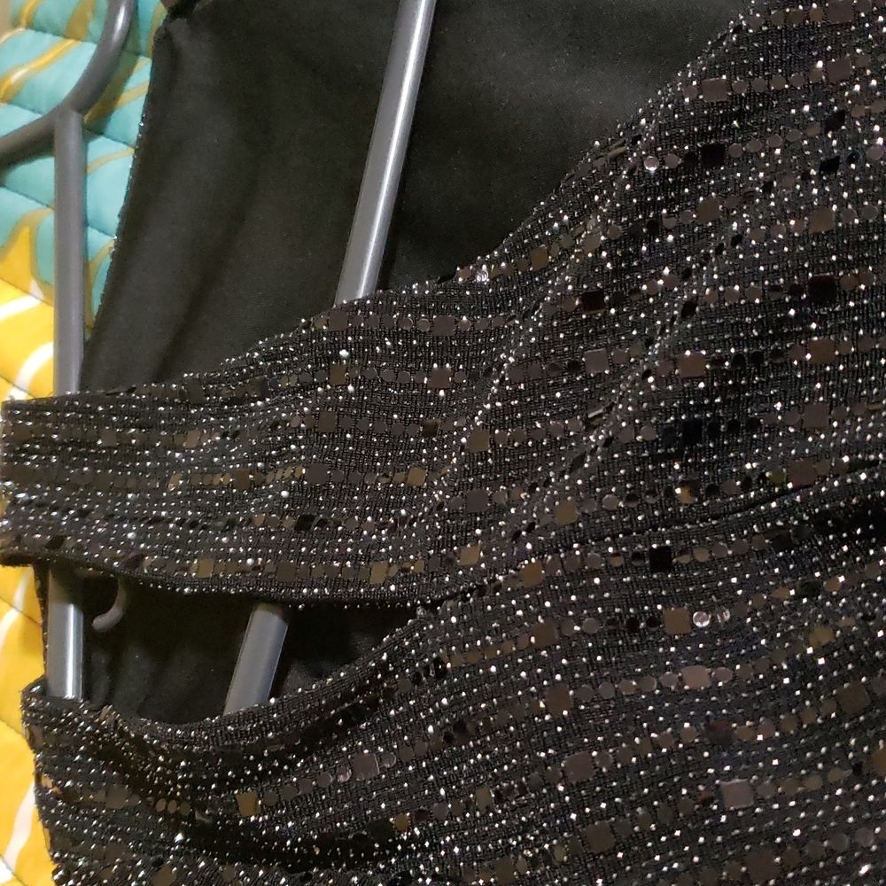 Sequin dress.